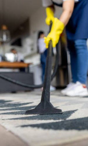 myphoto-1417833187-612×612 Close-up on a professional cleaner vacuuming a carpet while working at an apartment - housework concepts